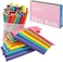 xnicx 47pcs Hair Flexi-Rods Curlers Flexible Rods Set Girls Women Ladies Kids No Heat Hair Rollers Soft Foam Twist-Flex Rods for Short, Medium, Short Hair Curls