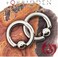 Forbidden Body Jewelry 12G-OG Surgical Steel Piercing Hoops Large Gauge Size Captive Bead Body Piercing Rings 2pcs (Select Gauge/Diameter, Metal