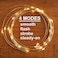Soltuus 3 Pack Rechargeable 10ft 30 LED String Fairy Lights, 4 Modes Copper Wire Starry String Lighting, Waterproof Micro Firefly Moon Light, Warm White, Battery and USB Cable Included