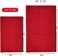 Eanpet Chenille Bath Mat Non-Slip Microfiber Floor Mat Baby Bath Mat for Kids Ultra Soft Washable Bathroom Dry Fast Water Absorbent Shower Mat Area Rugs 16" x 24" Red 43397-15248