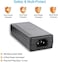 محول طاقة COOLM 48V 2A - تيار متردد 100-240 فولت، تيار مستمر 48V2A، خرج طاقة 96 واط، واجهة محول طاقة 5.5 × 2.5 مم لمفتاح PoE/حاقن PoE