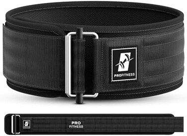 ProFitness Weight Lifting Belt (4 Inch Wide- Locking Weight Belt for Performance Lifting - Weightlifting Adjustable Lifting Belts for MenWomen with Comfortable Neoprene - Gym Belt