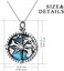 YFN Compass Pendant Necklace Navy Anchor Travel Map Necklace for Women Men