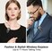 FashionLive Retractable Wireless Headset Wireless Stereo Earpiece 11 Hours Talking Time Business Sports Earbud with Clip Retractable Earphone for Women Men Office Workout Car Driver Trucker