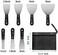 QEES 7 PCS Drywall Tools,Putty Knife,Paint Scraper Tool With Storage Bag,Stainless Steel Putty Knife Set,Drywall Scraper Spackle Taping Knife For Spreading Drywall Spackle Mud, Taping,Repairing wall