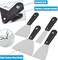 QEES 7 PCS Drywall Tools,Putty Knife,Paint Scraper Tool With Storage Bag,Stainless Steel Putty Knife Set,Drywall Scraper Spackle Taping Knife For Spreading Drywall Spackle Mud, Taping,Repairing wall