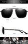SIPLION Herren Sonnenbrille UV400 CAT 3 CE Schutz Polarisierte Sonnenbrille Fahrerbrille Rechteckige Metall Rahmen