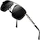 SIPLION Herren Sonnenbrille UV400 CAT 3 CE Schutz Polarisierte Sonnenbrille Fahrerbrille Rechteckige Metall Rahmen