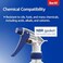 Bar5F Plastic Spray Bottles, Leak Proof, Empty 16 oz. Value Pack of 2 for Chemical and Cleaning Solutions, Adjustable Head Sprayer Fine to Stream