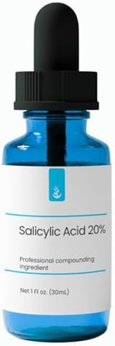 PURE ORIGINAL INGREDIENTS Salicylic Acid Gel Peel Facial Serum with Glass Dropper (1oz