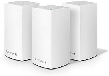 Linksys Velop Mesh Home WiFi System, 4,500 Sq. ft Coverage, 30Devices, Speeds up to (AC13001.3Gbps - WHW0103