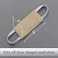 PONY DANCE Door Latch Covers/Cushion/Silencers/Door Jammer 10x5 cm Beige PDUSDLCOVER3-C14