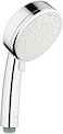 دش يدوي Grohe 26046002 Tempesta Cosmopolitan 100، معدل تدفق 1.75 جالون في الدقيقة، بنمط رش مزدوج، لون كروم لامع
