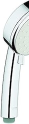 دش يدوي Grohe 26046002 Tempesta Cosmopolitan 100، معدل تدفق 1.75 جالون في الدقيقة، بنمط رش مزدوج، لون كروم لامع