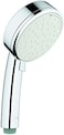 دش يدوي Grohe 26046002 Tempesta Cosmopolitan 100، معدل تدفق 1.75 جالون في الدقيقة، بنمط رش مزدوج، لون كروم لامع
