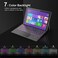 TOMSENN Surface Pro Type Cover, Portable Wireless Bluetooth Keyboard with Touchpad, 7-Color LED Backlit and Built-in Rechargeable Battery (LED Backlit