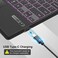 TOMSENN Surface Pro Type Cover, Portable Wireless Bluetooth Keyboard with Touchpad, 7-Color LED Backlit and Built-in Rechargeable Battery (LED Backlit