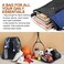 BeeGreen Drawstring Backpack Gym Sports Bag with Front Zipper Pocket and Inner Pocket Large 18.5"L x 13.8"W Cinch Sack
