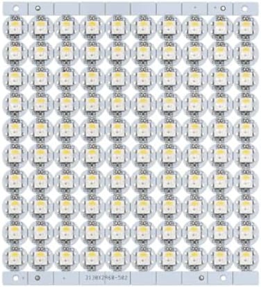 BTF-LIGHTING SK6812(WS2812BRGBW LED Chips 100PCS RGBNatual White Individually Addressable 5050SMD Module Pixels Light DC5V White PCB Chasing Dream Color for Christmas(No Adapter or Controller