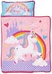 Baby Boom Funhouse Unicorn Kids Nap-Mat Set &ndash; Includes Pillow and Fleece Blanket &ndash; Great for Girls Napping during Daycare or Preschool - Fits Toddlers, Pink