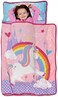 Baby Boom Funhouse Unicorn Kids Nap-Mat Set &ndash; Includes Pillow and Fleece Blanket &ndash; Great for Girls Napping during Daycare or Preschool - Fits Toddlers, Pink