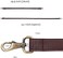 JAKAGO 140cm Universal Replacement PU Leather Shoulder Strap Adjustable Bag Strap with Metal Swivel Hooks for Crossbody Bag Briefcase Messenger Bag DIY Purse Making (Brown