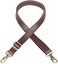 JAKAGO 140cm Universal Replacement PU Leather Shoulder Strap Adjustable Bag Strap with Metal Swivel Hooks for Crossbody Bag Briefcase Messenger Bag DIY Purse Making (Brown