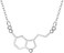FANZE Women's Serotonin Happiness Neurotransmitter Chemistry Science Molecule Pendant Necklace Science Jewelry For Women Nurse Ideal Necklaces For Teacher Professor Chemistry Grad Science Lovers