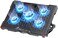 AICHESON Laptop Cooling Pad 5 Fans Up to 17.3 Inch Heavy Notebook Cooler, Blue LED Lights, 2 USB Ports, S035