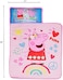 Peppa Pig I'm Just So Happy Toddler Nap-Mat - Includes Pillow and Fleece Blanket &ndash; Great for Girls or Boys Napping during Daycare or Preschool - Fits Toddlers