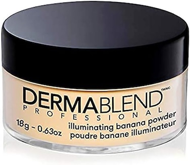 Dermablend Professional Illuminating Banana Loose Setting Powder - Sets Face and Body Makeup for Up to 16 Hours - Instantly Brightens Complexion - For All Skin Types, Tones, Conditions - 18g