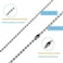 TI-EDC Pure Titanium Bead Ball Chain Necklace, Jewelry Chain Adjustable with Gift Package for Men and Women
