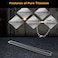 TI-EDC Pure Titanium Bead Ball Chain Necklace, Jewelry Chain Adjustable with Gift Package for Men and Women