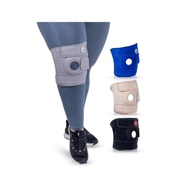 KARM Plus Size 4XL Knee Support for Obese People - Extra Large Knee Support for Big Legs 5XL 6XL Thighs - Adjustable Knee Brace Plus Size for Arthritis Pain, Meniscus Tear, Women, Men (Size 3 Gray