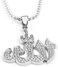 Reizteko Allah Pendant With 22 inch Link Chain Necklace Mulsim Jewelry