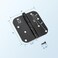 KNOBWELL 4" X 4"in Straight Square Corner 5/8 Round Radius Exterior Door Hinge Oil Rubbed Bronze 3 Pack LJ-DH0404-ORB-3pack