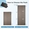 KNOBWELL 4" X 4"in Straight Square Corner 5/8 Round Radius Exterior Door Hinge Oil Rubbed Bronze 3 Pack LJ-DH0404-ORB-3pack