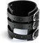 Eigso Unisex Spike Studded Rock Punk Biker Wide Strap Leather Wrist Band Bracelet Gothic Rivet Buckle Wristband Black