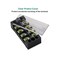 MILAPEAK Terminal Blocks - 12pcs (6 Sets4 Positions Dual Row 600V 25A Screw Terminal Strip Blocks with Cover, Pre-Insulated 400V 25A 4 Positions Barrier Strip BlackRed