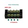 MILAPEAK Terminal Blocks - 12pcs (6 Sets4 Positions Dual Row 600V 25A Screw Terminal Strip Blocks with Cover, Pre-Insulated 400V 25A 4 Positions Barrier Strip BlackRed