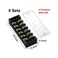 MILAPEAK 10pcs(5 Sets6 Positions Dual Row 600V 25A Screw Terminal Strip Blocks with Cover400V 25A 6 Positions Pre-Insulated Terminal Barrier Strip (Black/Red