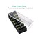 MILAPEAK 10pcs(5 Sets6 Positions Dual Row 600V 25A Screw Terminal Strip Blocks with Cover400V 25A 6 Positions Pre-Insulated Terminal Barrier Strip (Black/Red