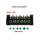 MILAPEAK 10pcs(5 Sets6 Positions Dual Row 600V 25A Screw Terminal Strip Blocks with Cover400V 25A 6 Positions Pre-Insulated Terminal Barrier Strip (Black/Red