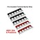 MILAPEAK 10pcs(5 Sets6 Positions Dual Row 600V 25A Screw Terminal Strip Blocks with Cover400V 25A 6 Positions Pre-Insulated Terminal Barrier Strip (Black/Red