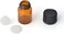 Enslz (2ml- Mini Essential Oil Bottles Empty Sample bottle 1ml(1/4 dram2ml (5/8 dramAmber Glass Bottle with Orifice Reducer and cap, With 2 Free Transfer Eye droppers(50 Pcs(2ml