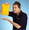 ShamWow The Original - Super Absorbent Multi-Purpose Cleaning Shammy Chamois Towel Cloth - Holds 10X its Weight in Liquid - Machine Washable - Will Not Scratch (4 Pack, Large Orange