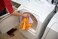 ShamWow The Original - Super Absorbent Multi-Purpose Cleaning Shammy Chamois Towel Cloth - Holds 10X its Weight in Liquid - Machine Washable - Will Not Scratch (4 Pack, Large Orange