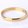 MILAKOO Womens Gold Stainless Steel Bracelet 8MM Plain Polished Finish Oval Bangle 6.7