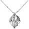 Pearlina Dragon Cultured Pearl in Oyster Necklace Set Silver Tone Cage w/Stainless Steel Chain 18