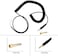 Zerone Coiled Audio Cable for Beyerdynamic DT 770/770PRO/990/990PRO Headphones, Coiled Headphone Cable 3.5MM Audio Cable Replacement for Earphones with 6.5MM Plug